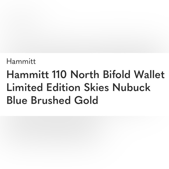 Hammitt Navy Wallet with Gold Accents - Picture 6 of 6